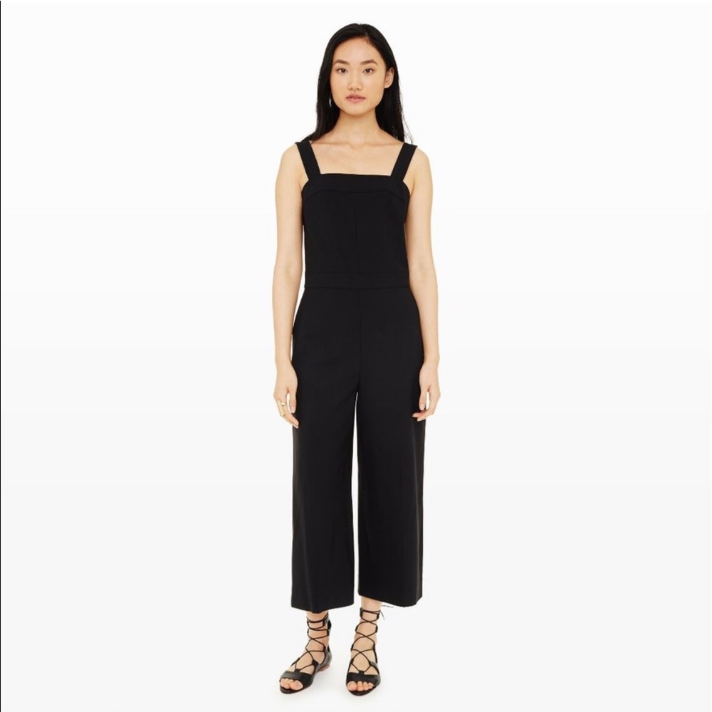 Club Monaco | Black Wool Blend Sleeveless Jumpsuit